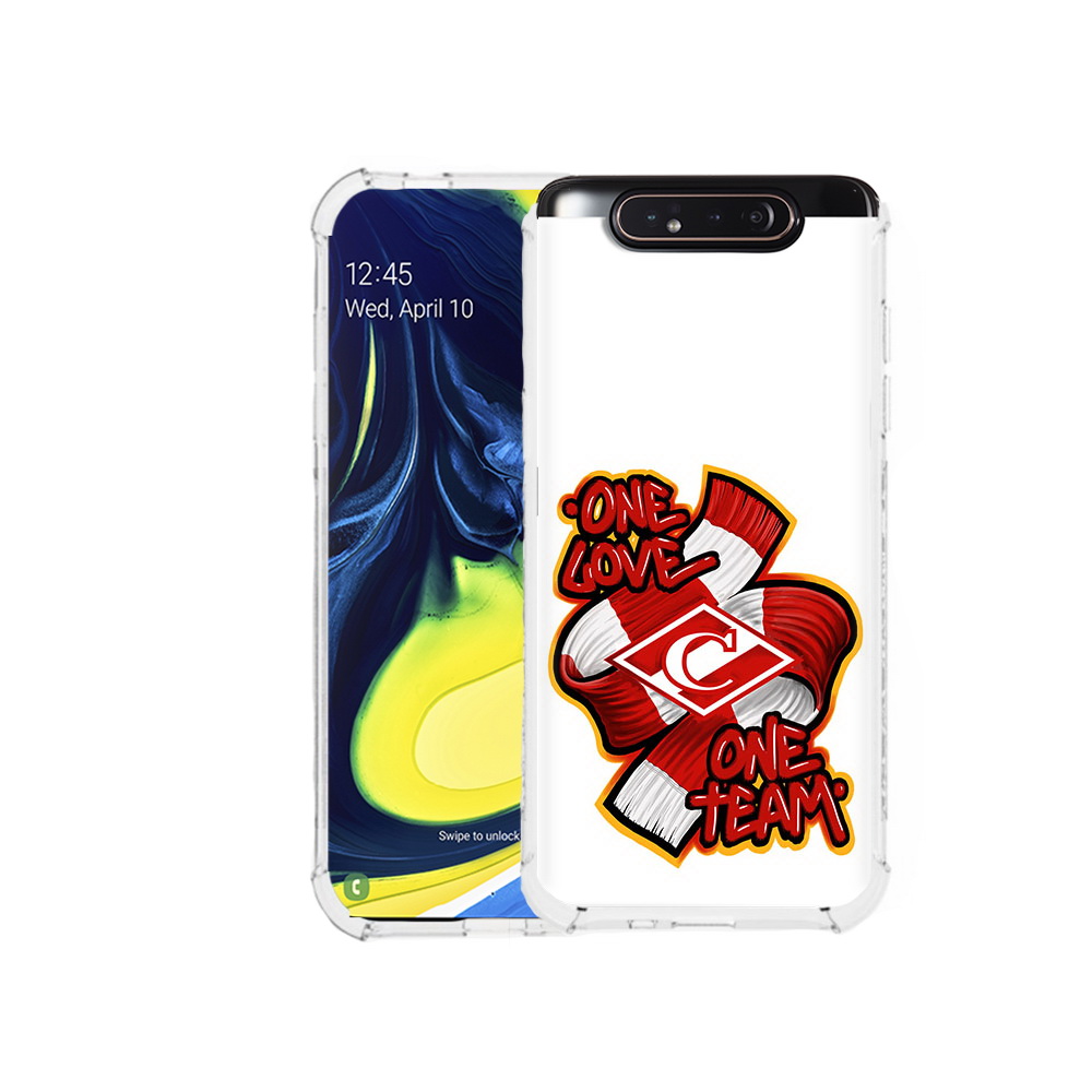 

Чехол MyPads Tocco для Samsung Galaxy A80 ФК спарак 1 любовь (PT128473.599.184), Прозрачный, Tocco