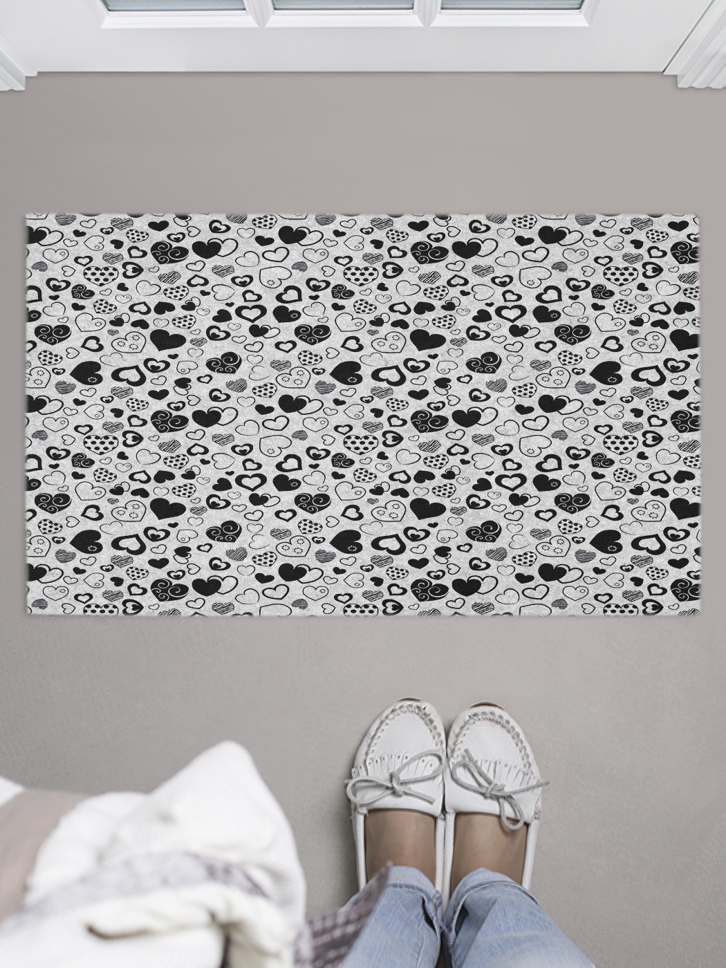 

Придверный коврик в прихожую для обуви, на резиновой основе, 75x45 см door_43982 JoyArty