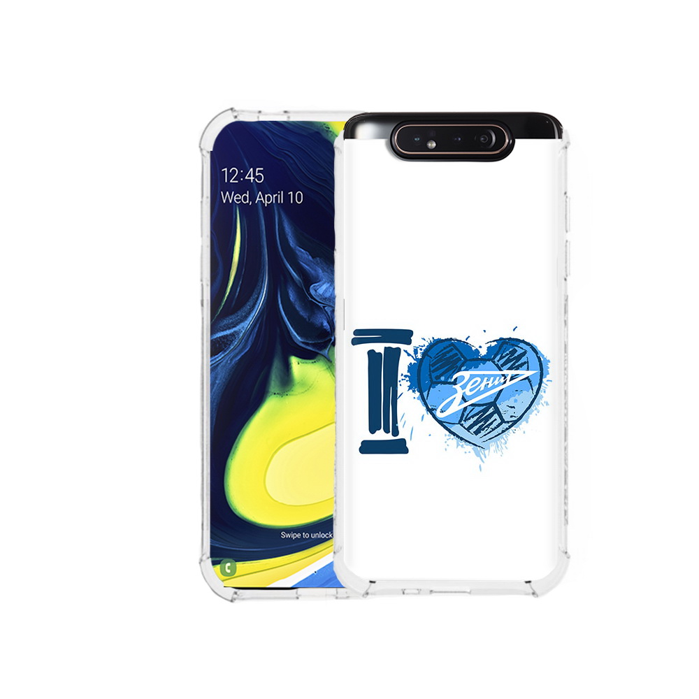 

Чехол MyPads Tocco для Samsung Galaxy A80 ФК я люблю зенит (PT128473.599.186), Прозрачный, Tocco