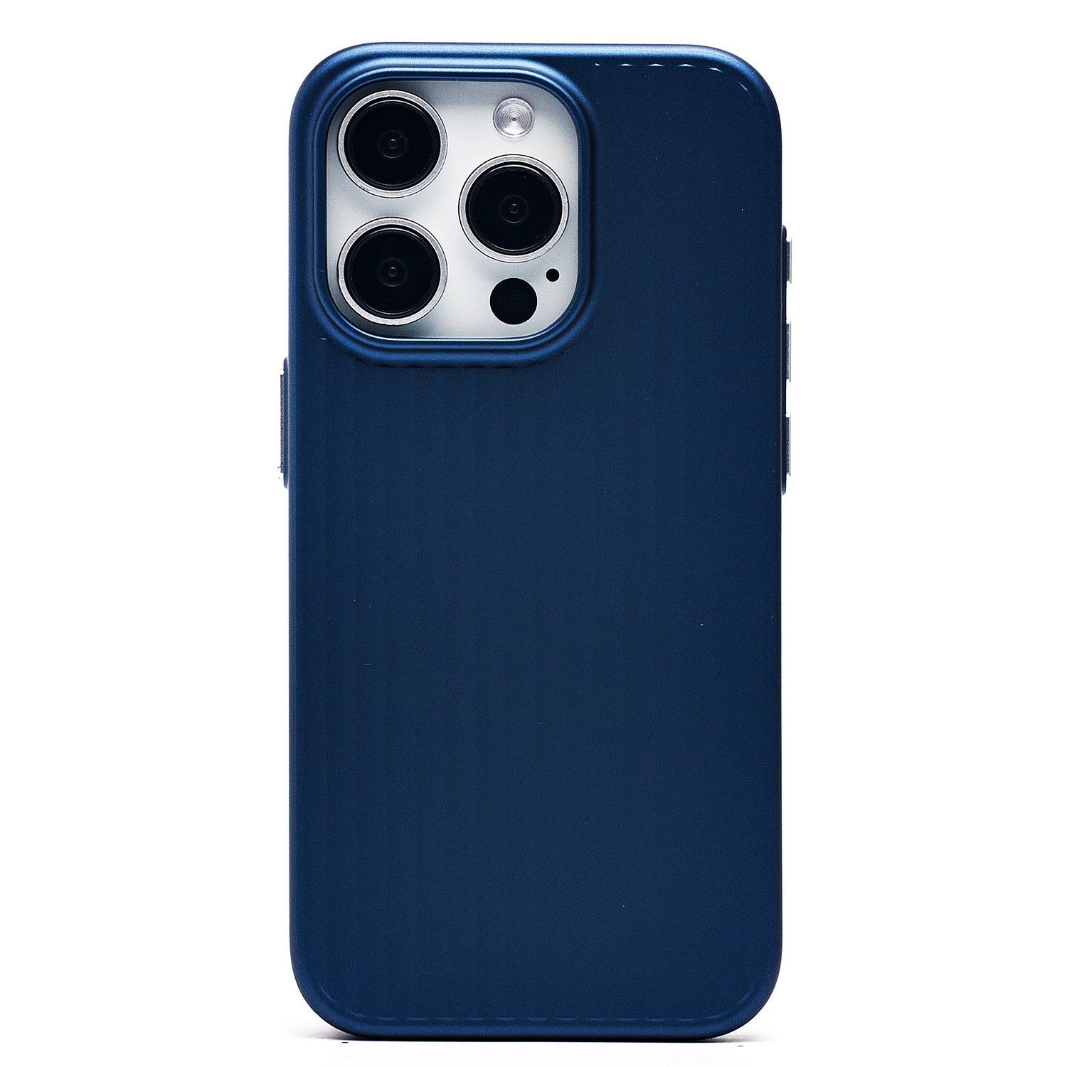 

Чехол iPhone 15 Pro пластиковый рифленый <синий>