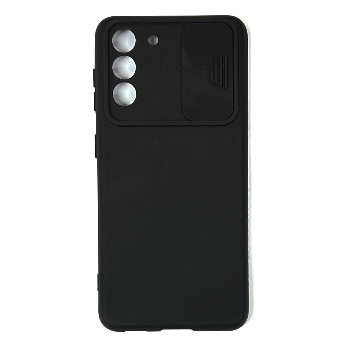 

Силиконовый Чехол для Samsung S21/G991 с задвижкой для камеры чёрный, Samsung S21/G991 с задвижкой
