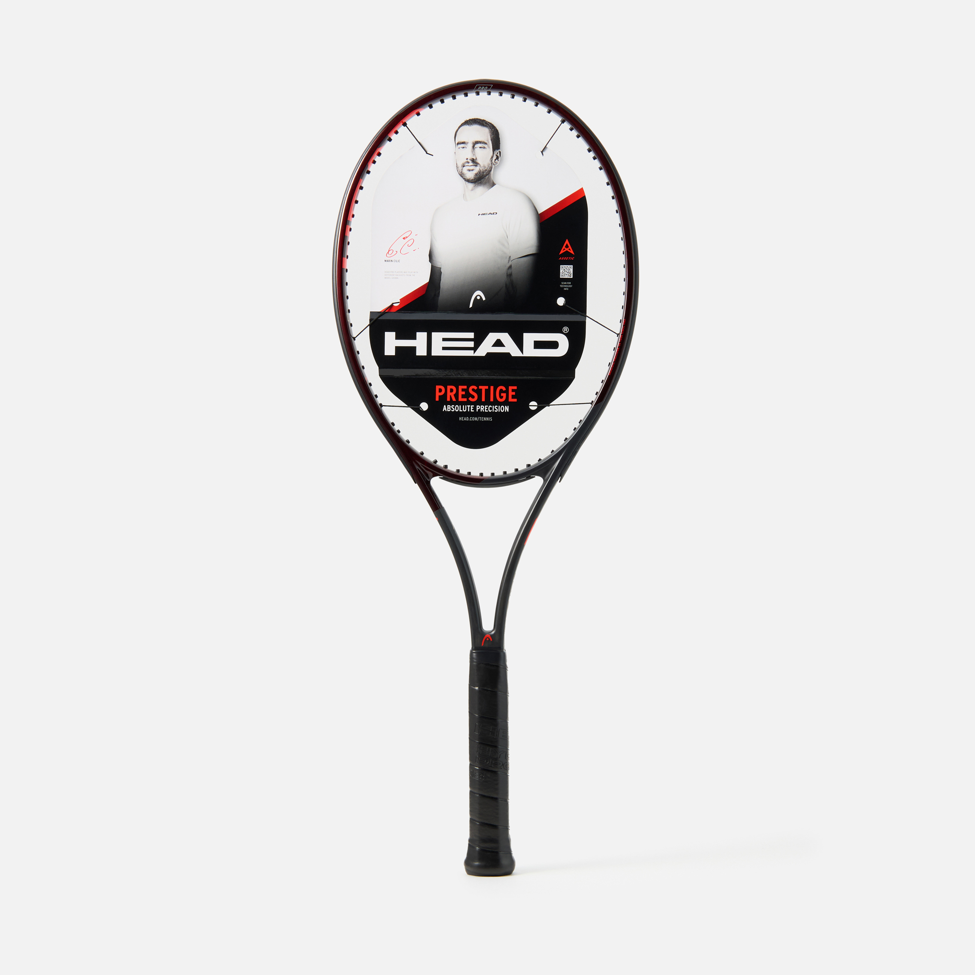 

Ракетка теннисная Head Prestige Pro 2021 U 20, 236101, Черный