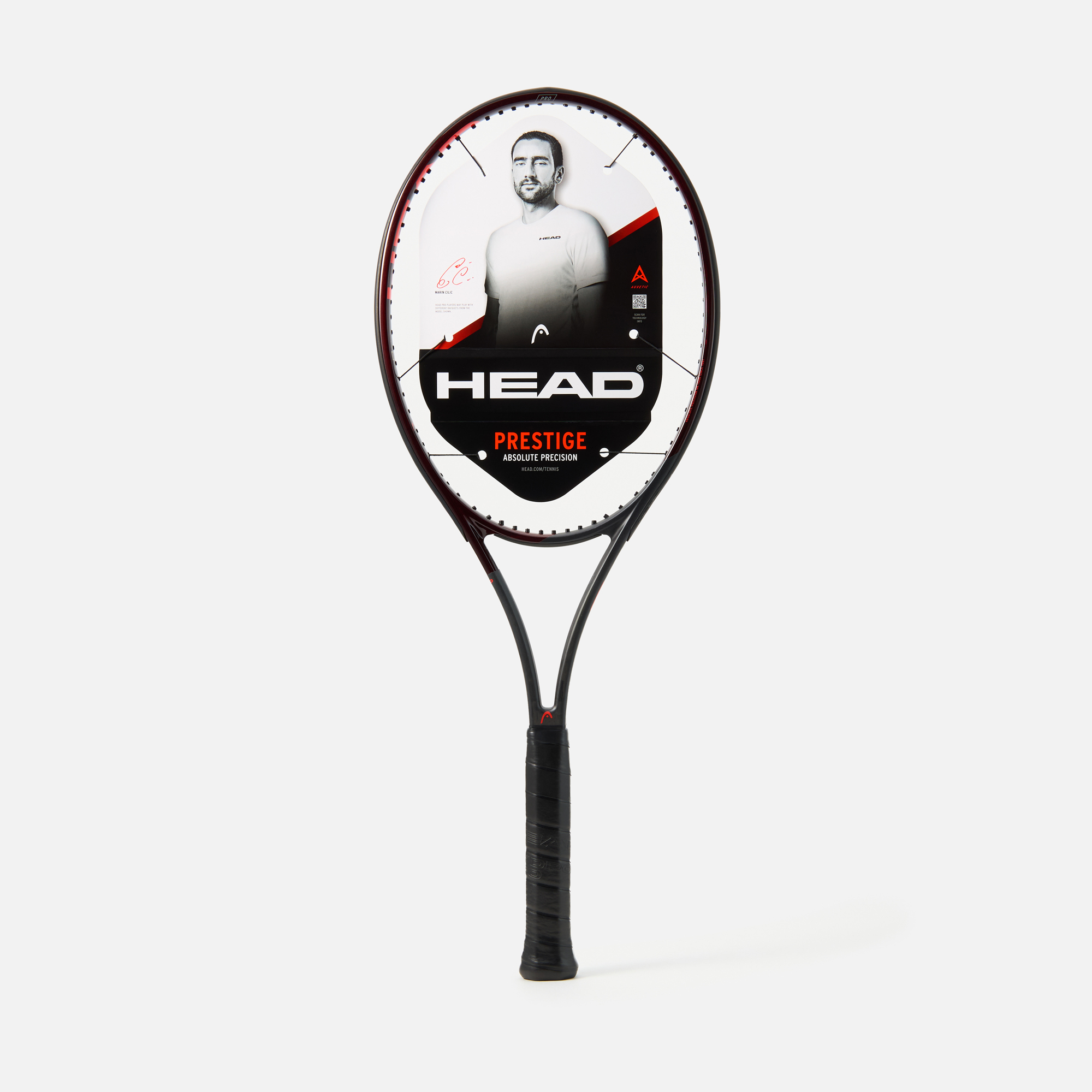 

Ракетка теннисная Head Prestige Pro 2021 U 30, 236101, Черный;красный