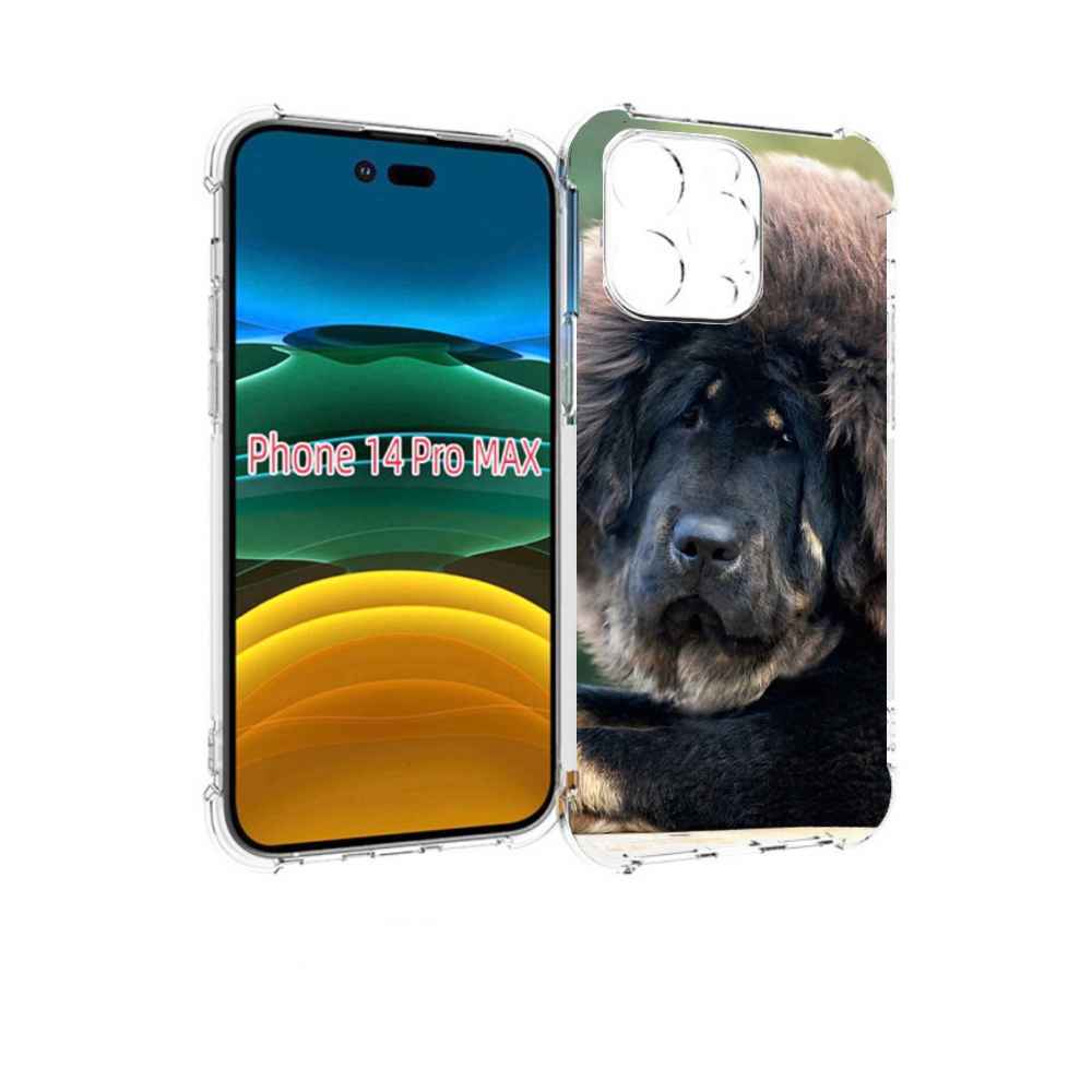 

Чехол MyPads тибетскии мастиф для iPhone 14 Pro Max, Прозрачный, Tocco