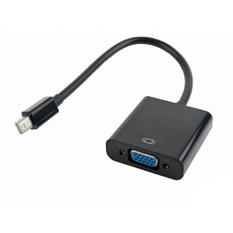 Адаптер Cablexpert Mini DisplayPort - VGA вилка-розетка 0.15м (A-mDPM-VGAF-02) черный