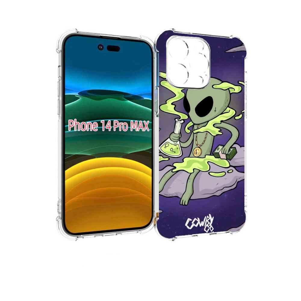 

Чехол MyPads токсичный инопланетянин для iPhone 14 Pro Max, Прозрачный, Tocco