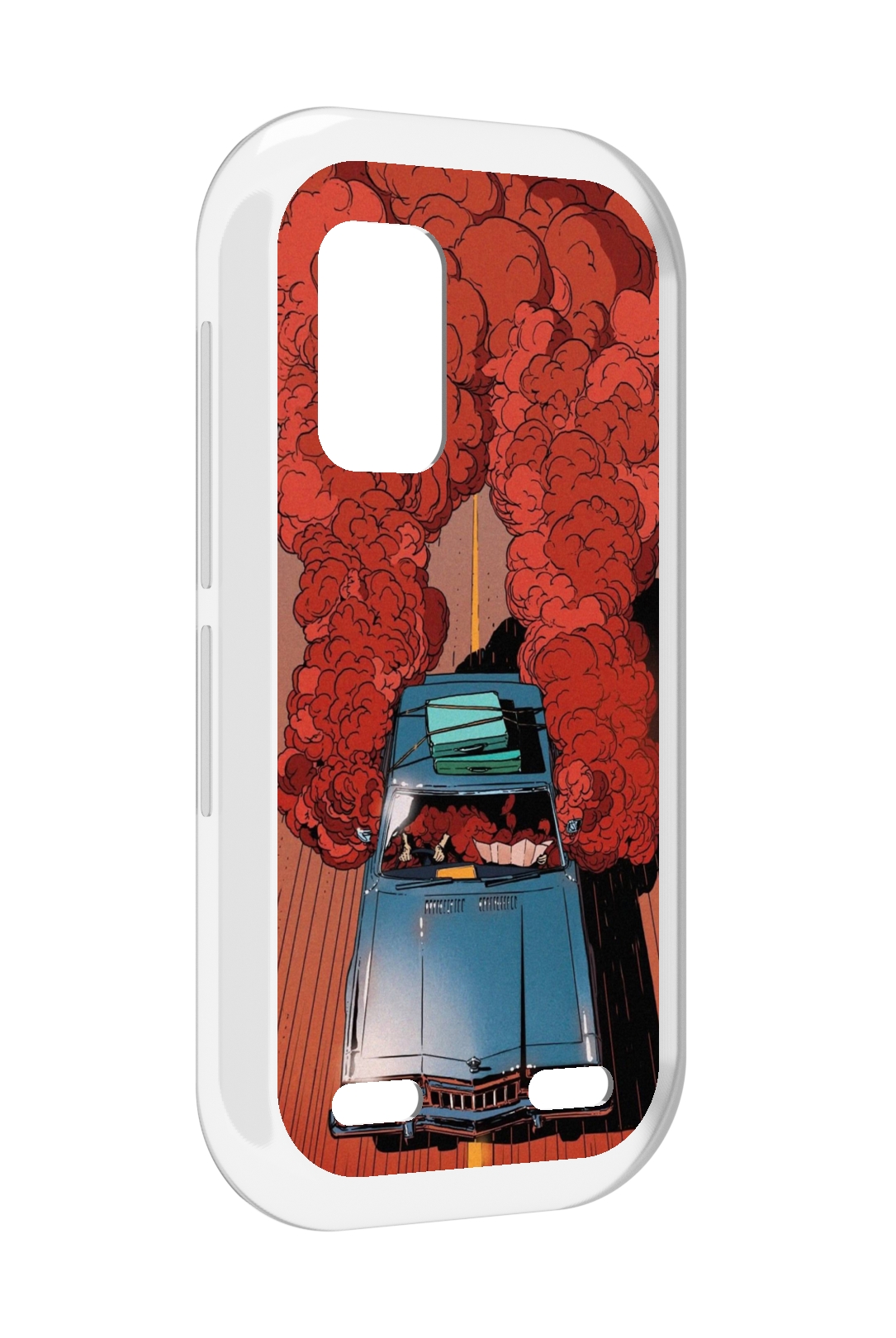 

Чехол MyPads машина мчится с дымком для UleFone Armor X10 / X10 Pro, Прозрачный, Tocco