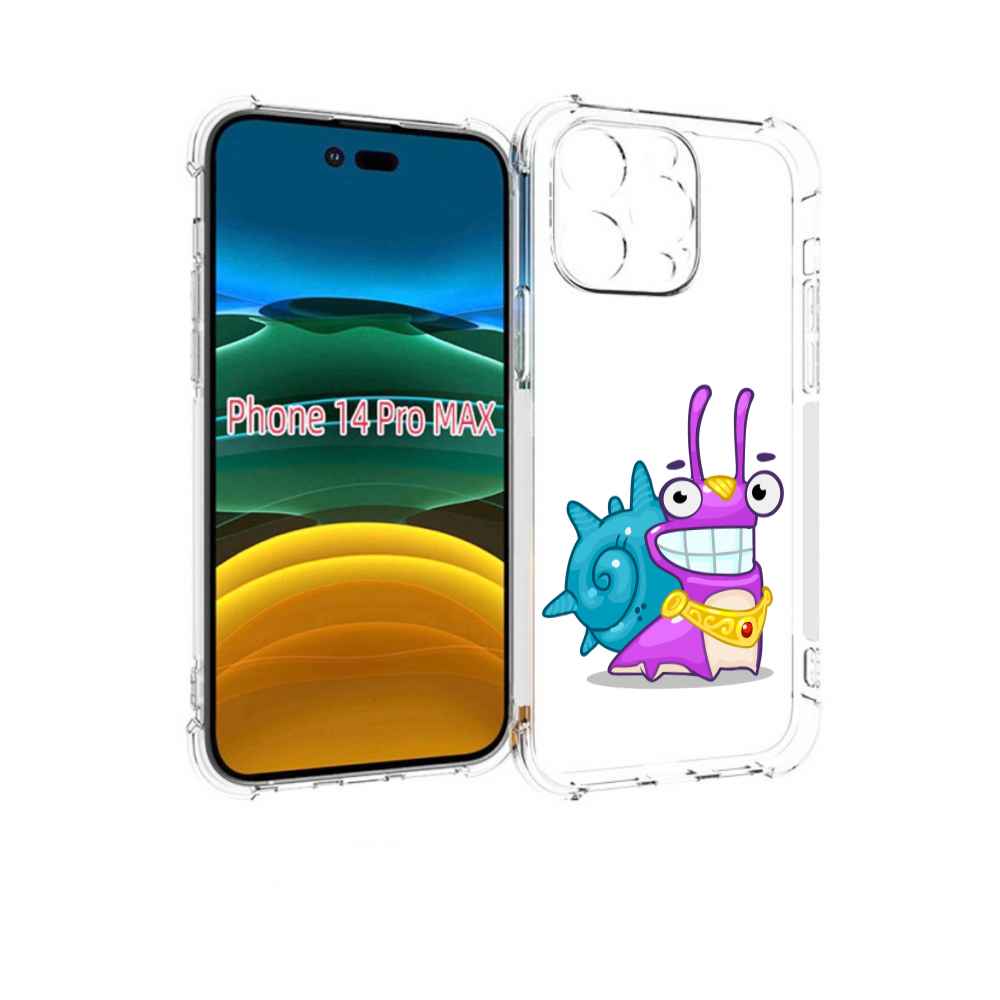 

Чехол MyPads улитка-принц для iPhone 14 Pro Max, Прозрачный, Tocco