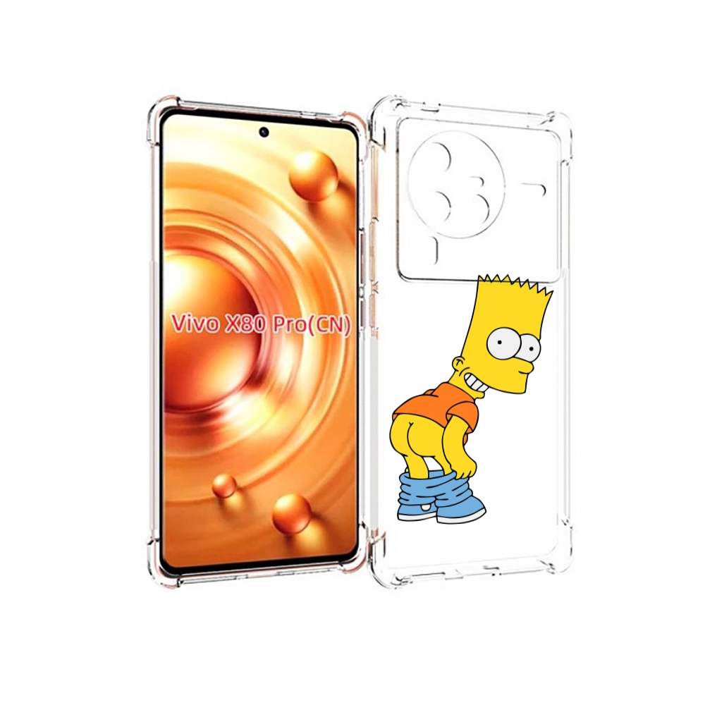 

Чехол MyPads барт-симпсон-довольный для Vivo X80 Pro, Прозрачный, Tocco