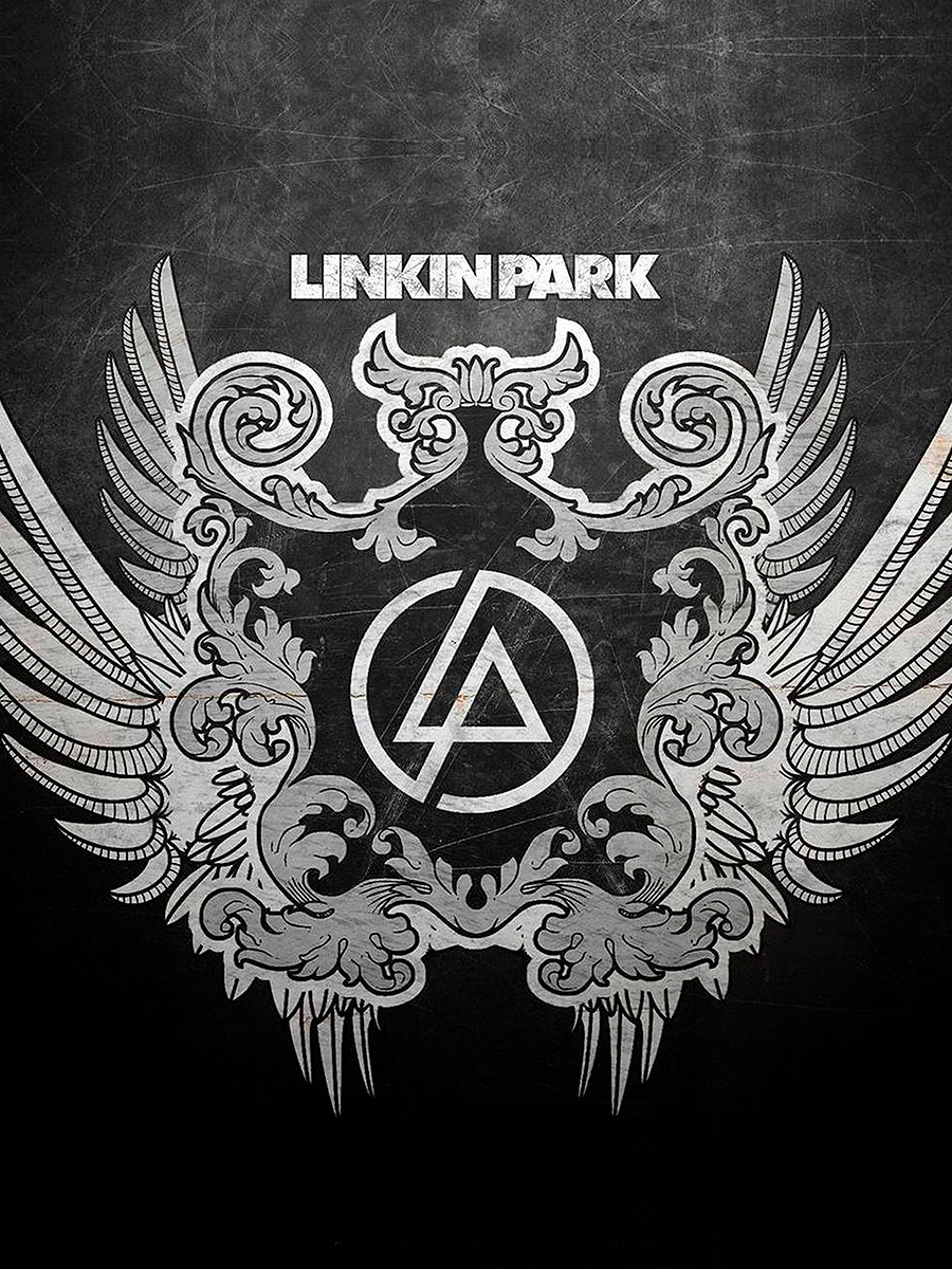 

Постер DRABS А2 linkin park черно-белая эмблема