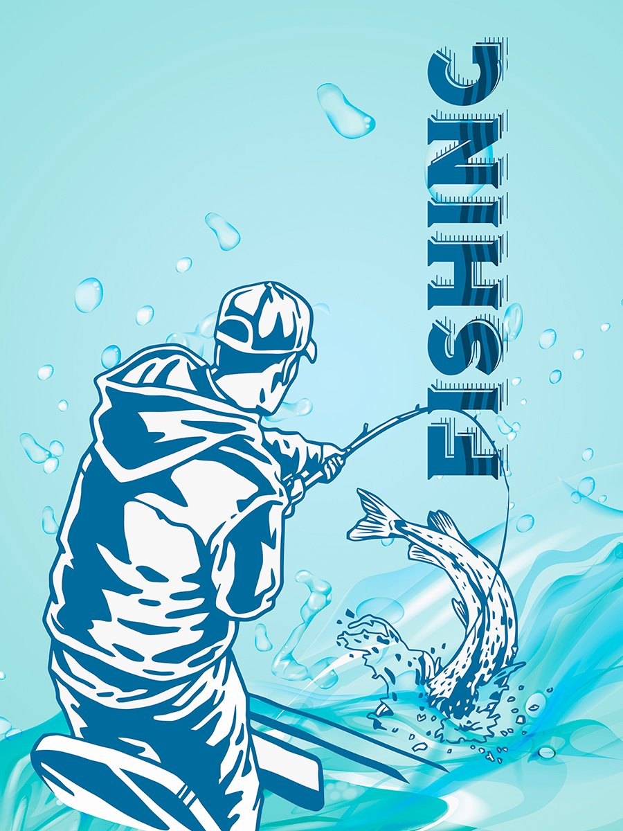 

Постер DRABS А2 Fishing рыбалка