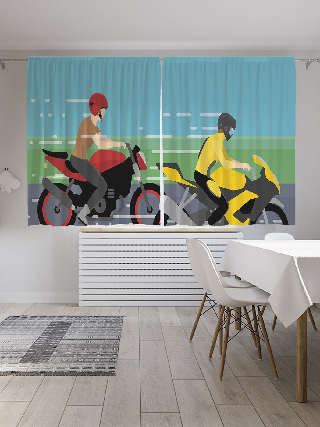 

Шторы JoyArty с фотопечатью "Мотокросс" из сатена, 290х180 см, Мотокросс