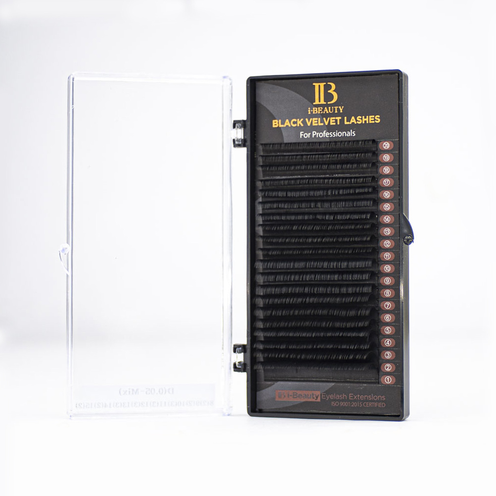 

Ресницы Миксы I beauty Black Velvet L 0,07 8-13, Черный