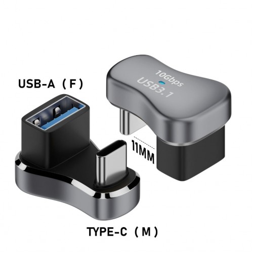 Адаптер П-образный USB C M в USB A F KS-is (KS-855A) для Steam Deck