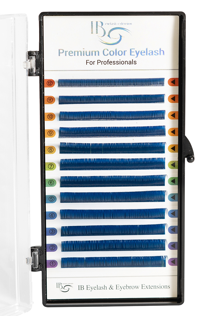 

Ресницы Синие i-beauty CC 0.10 7-12 mm 12 линий, Синий