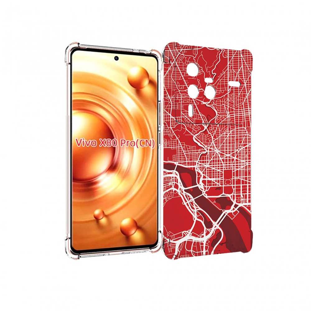 

Чехол MyPads векторная-карта для Vivo X80 Pro, Прозрачный, Tocco