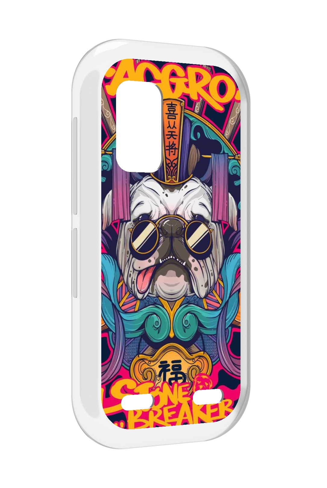 

Чехол MyPads мопс агро яркая для UleFone Armor X10 / X10 Pro, Прозрачный, Tocco
