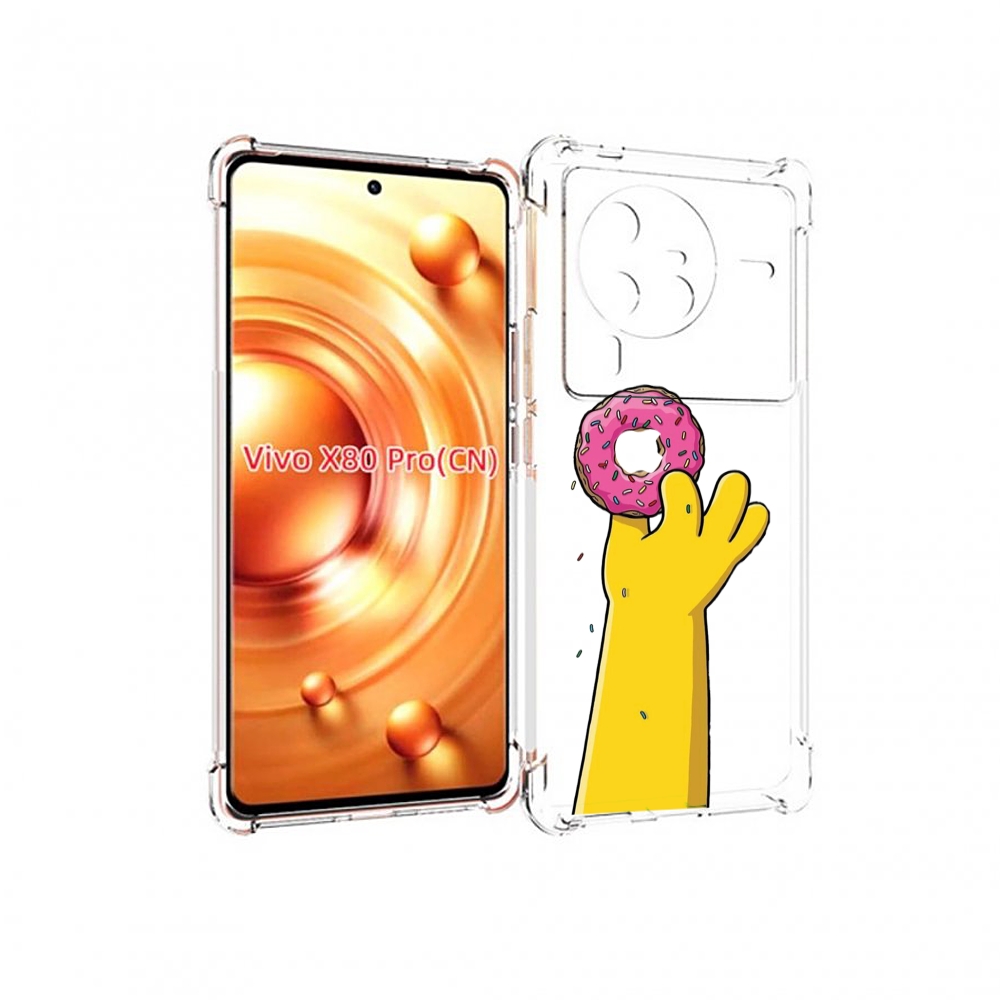 

Чехол MyPads вкусный-пончик для Vivo X80 Pro, Прозрачный, Tocco