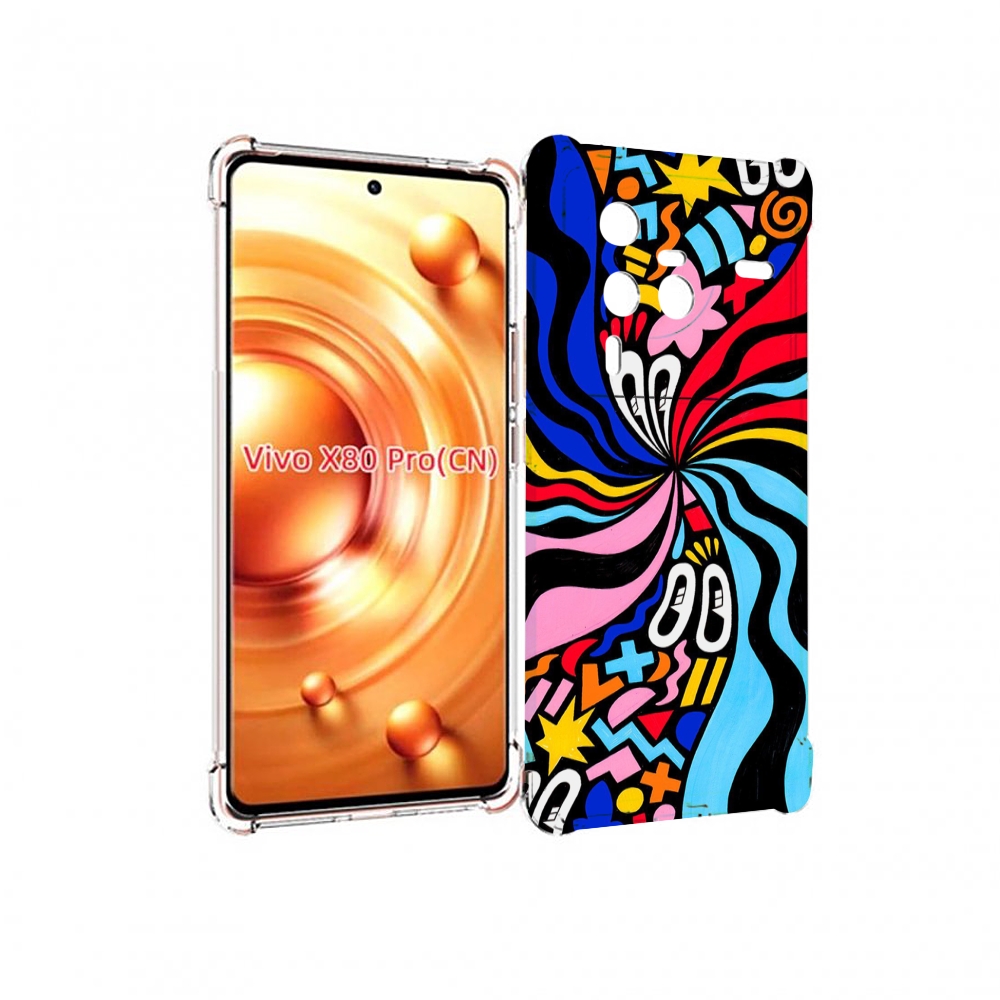 

Чехол MyPads волнистая-абстракция для Vivo X80 Pro, Прозрачный, Tocco