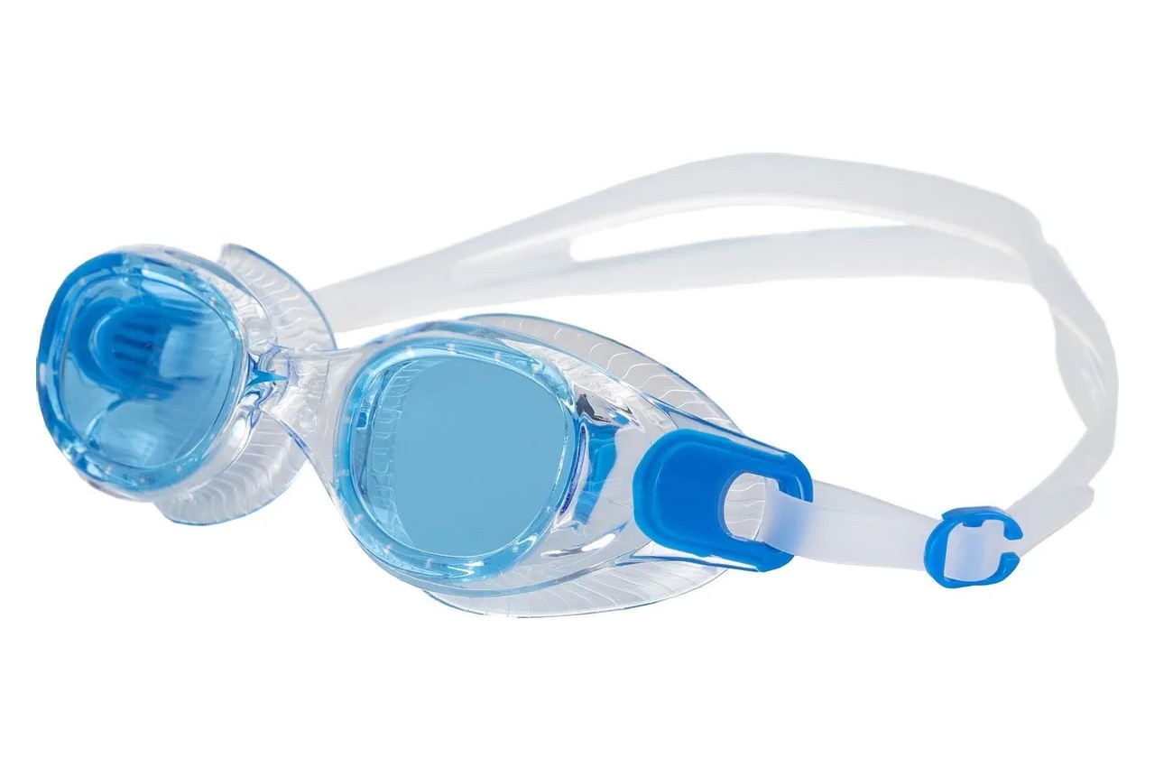 Очки для плавания SPEEDO Futura Classic, 8-108983537A, ГОЛУБЫЕ линзы, прозрачная оправа