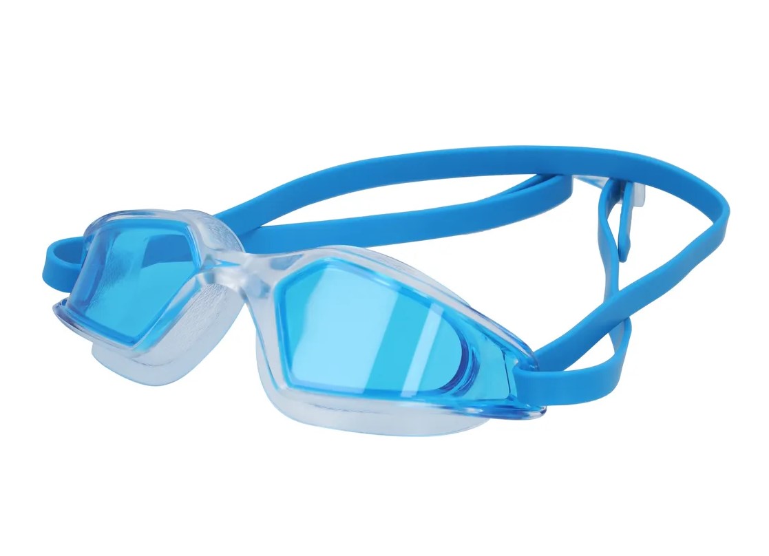 фото Очки для плавания speedo hydropulse, 8-12268d647, голубые линзы, прозрачная оправа