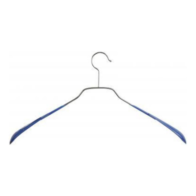 фото Вешалка-плечики для одежды металлическая синяя nobrand