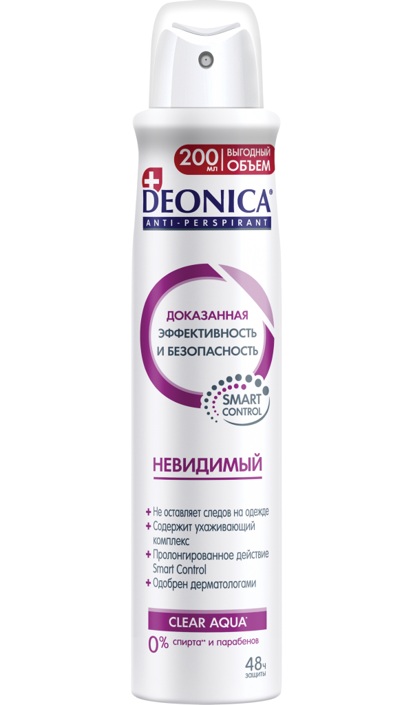 Антиперспирант DEONICA Невидимый, 200 мл deonica антиперспирант невидимый for men ролик 50