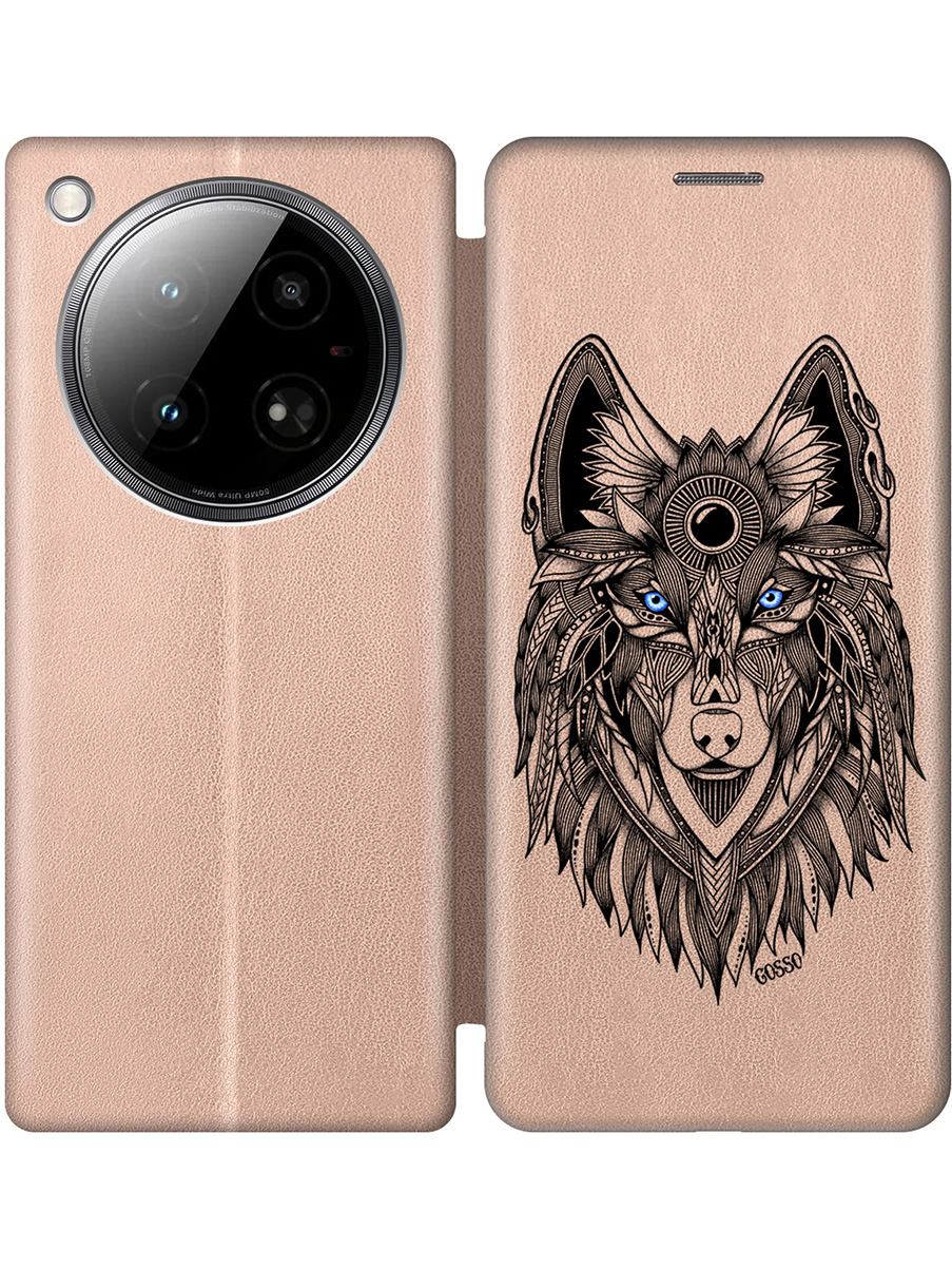 

Чехол-книжка на Infinix Zero 40 4G с принтом "Голубоглазый волк" золотой, Золотистый;прозрачный;голубой;черный, 786722312
