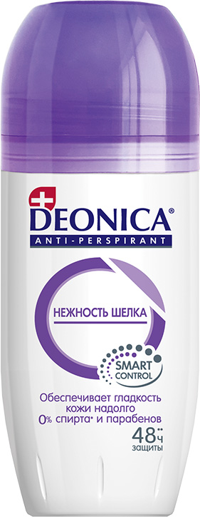 Антиперспирант DEONICA Нежность шёлка шариковый, 50 мл deonica дезодорант женский pro защита 200
