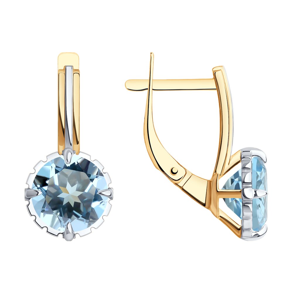 

Серьги из красного золота Diamant 51-320-01845-1, топаз, 51-320-01845-1