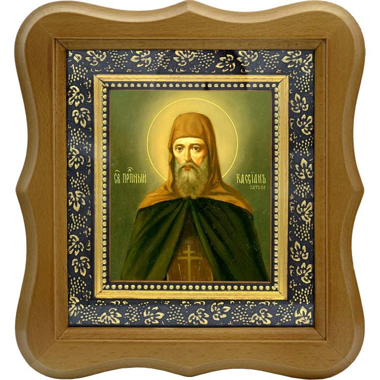 

Кассиан Печерский, преподобный затворник. Икона на холсте.