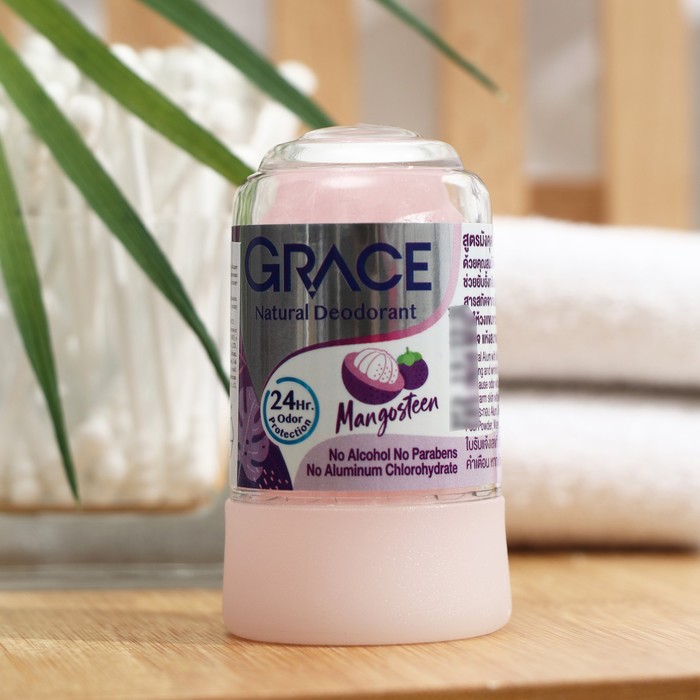 фото Дезодорант кристаллический grace mineral herbal deodorant с мангостином, 70 г