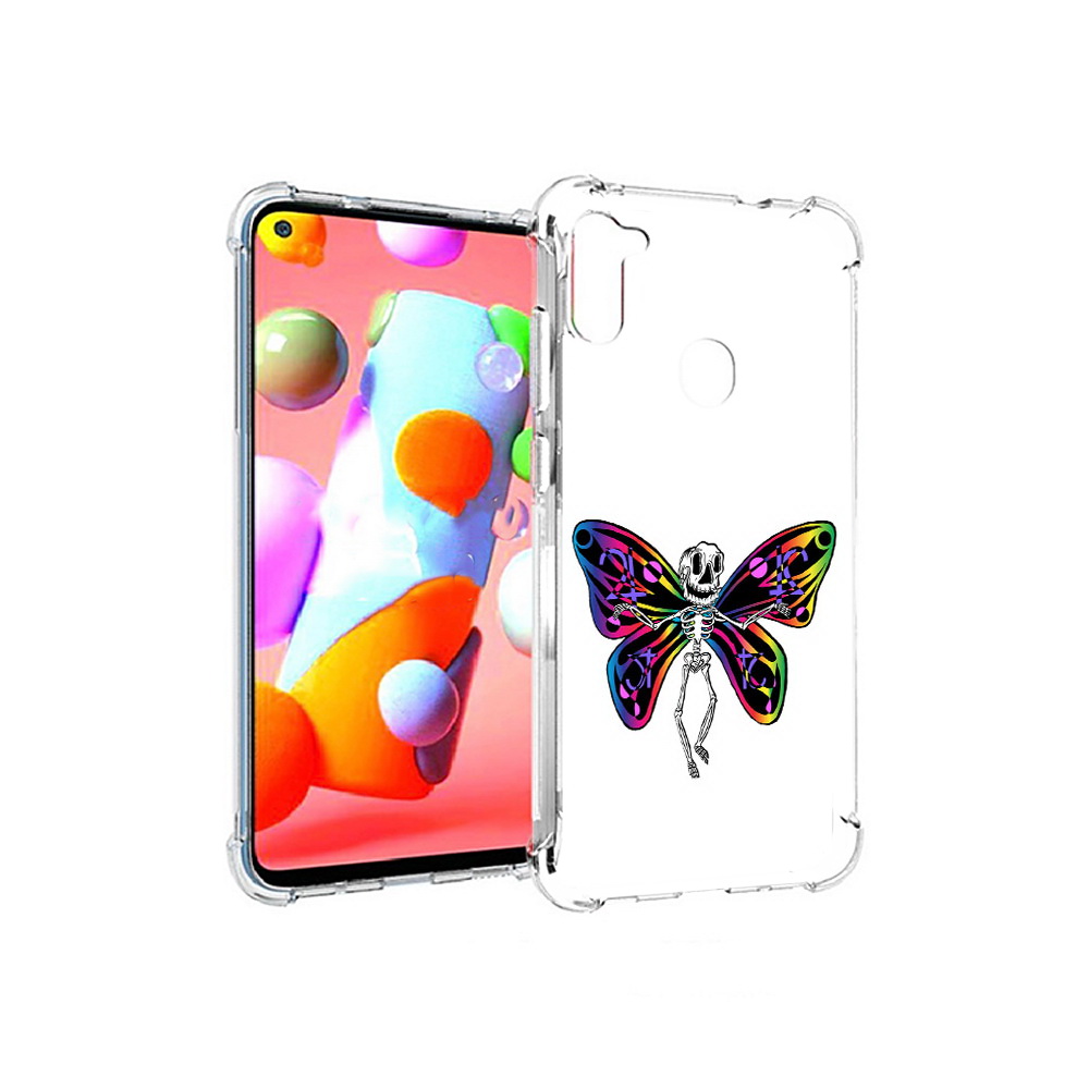 

Чехол MyPads Tocco для Samsung Galaxy A11 эффект бабочки (PT149913.480.701), Прозрачный, Tocco