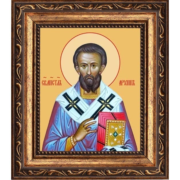 

Архипп Колосский епископ, Святой апостол. Икона на холсте.