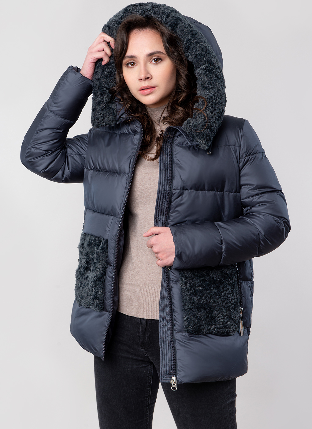 

Куртка женская Britt 57931 серая 44 RU, 57931