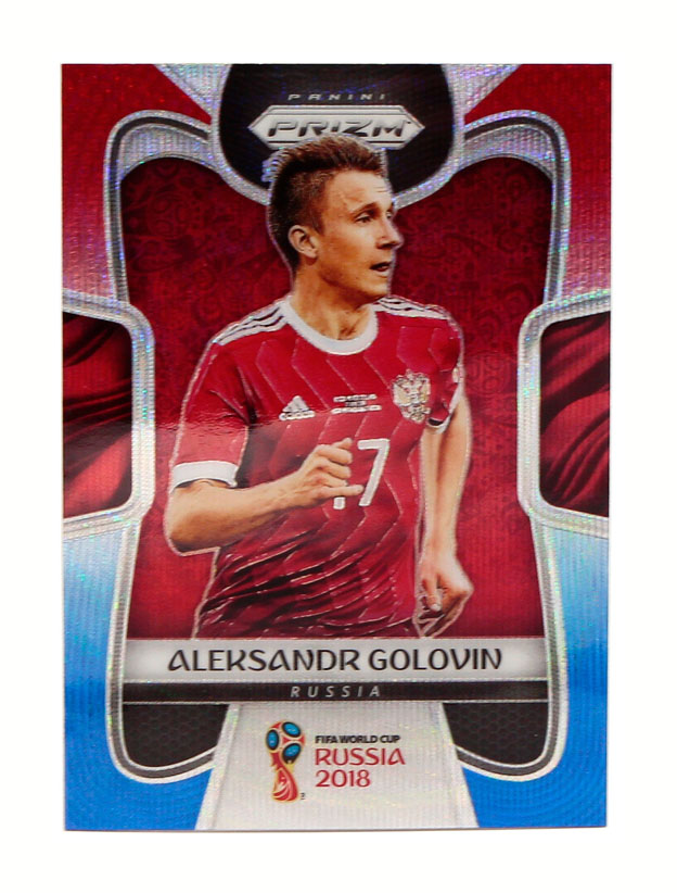 

Panini prizm fifa world cup russia 2018 - #164 aleksandr golovin - red blue wave parallel