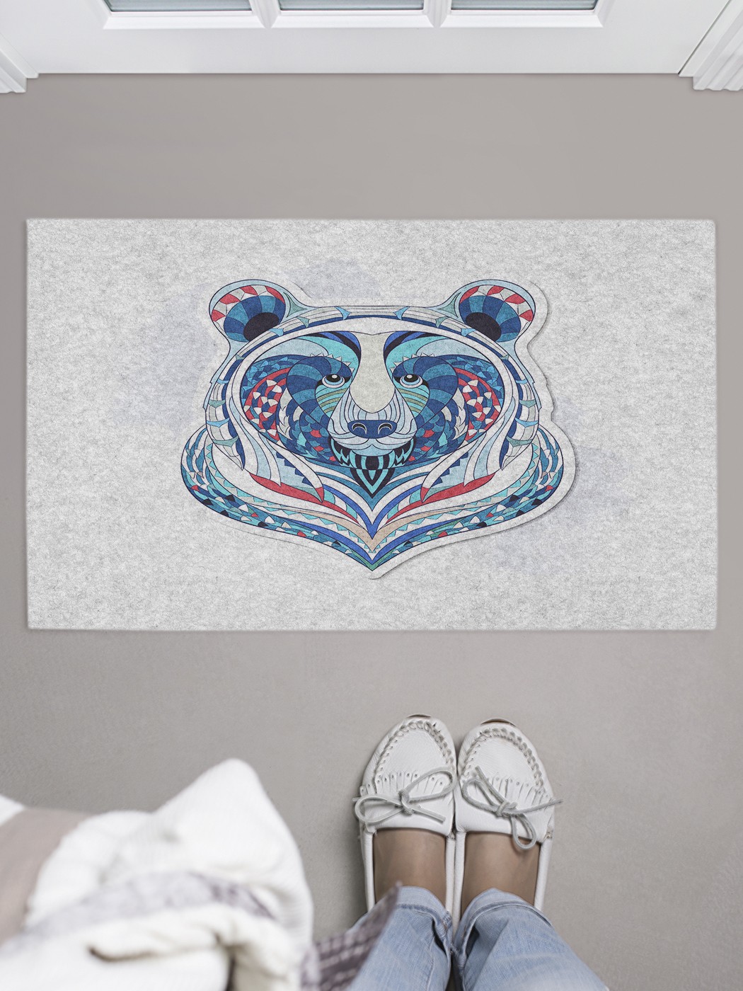 

Придверный коврик в прихожую для обуви, на резиновой основе, 75x45 см door_44028 JoyArty