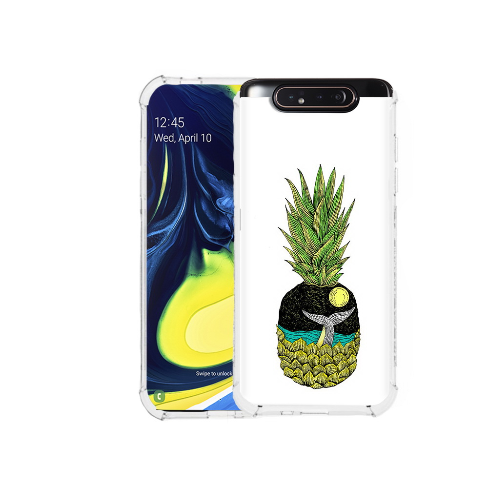 

Чехол MyPads Tocco для Samsung Galaxy A80 ананас с китом (PT128473.599.220), Прозрачный, Tocco