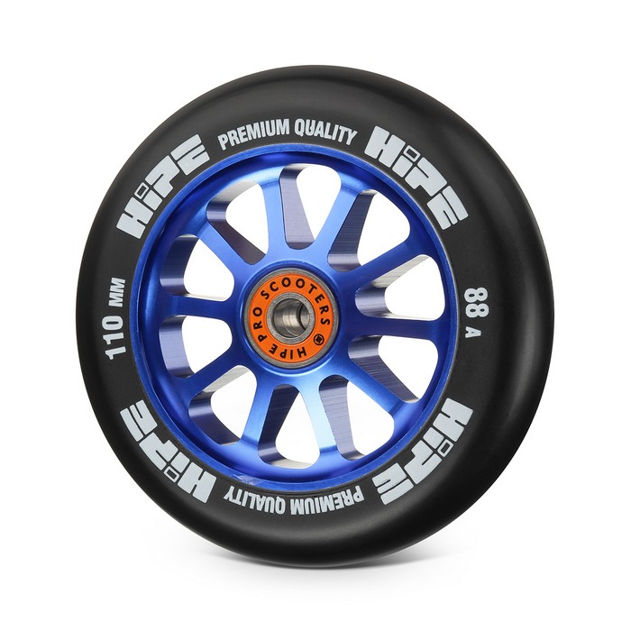 

Колесо для самоката Hipe 10Spoke 110мм blue/black 1шт