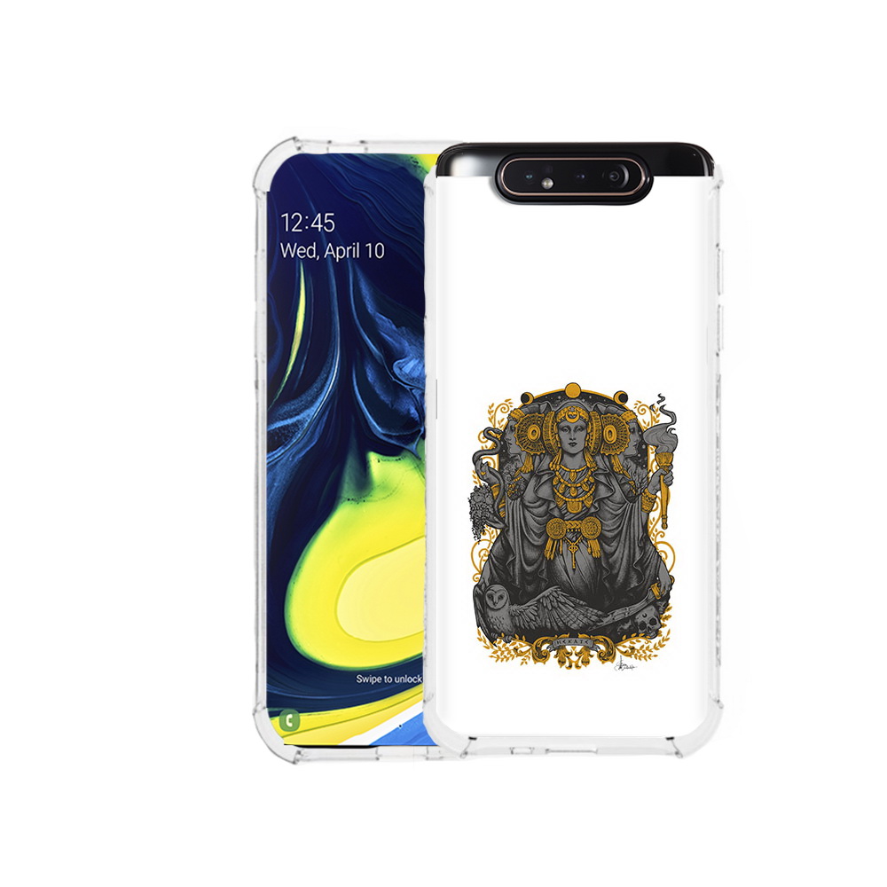 

Чехол MyPads Tocco для Samsung Galaxy A80 божество с золотыми элементами, Прозрачный, Tocco