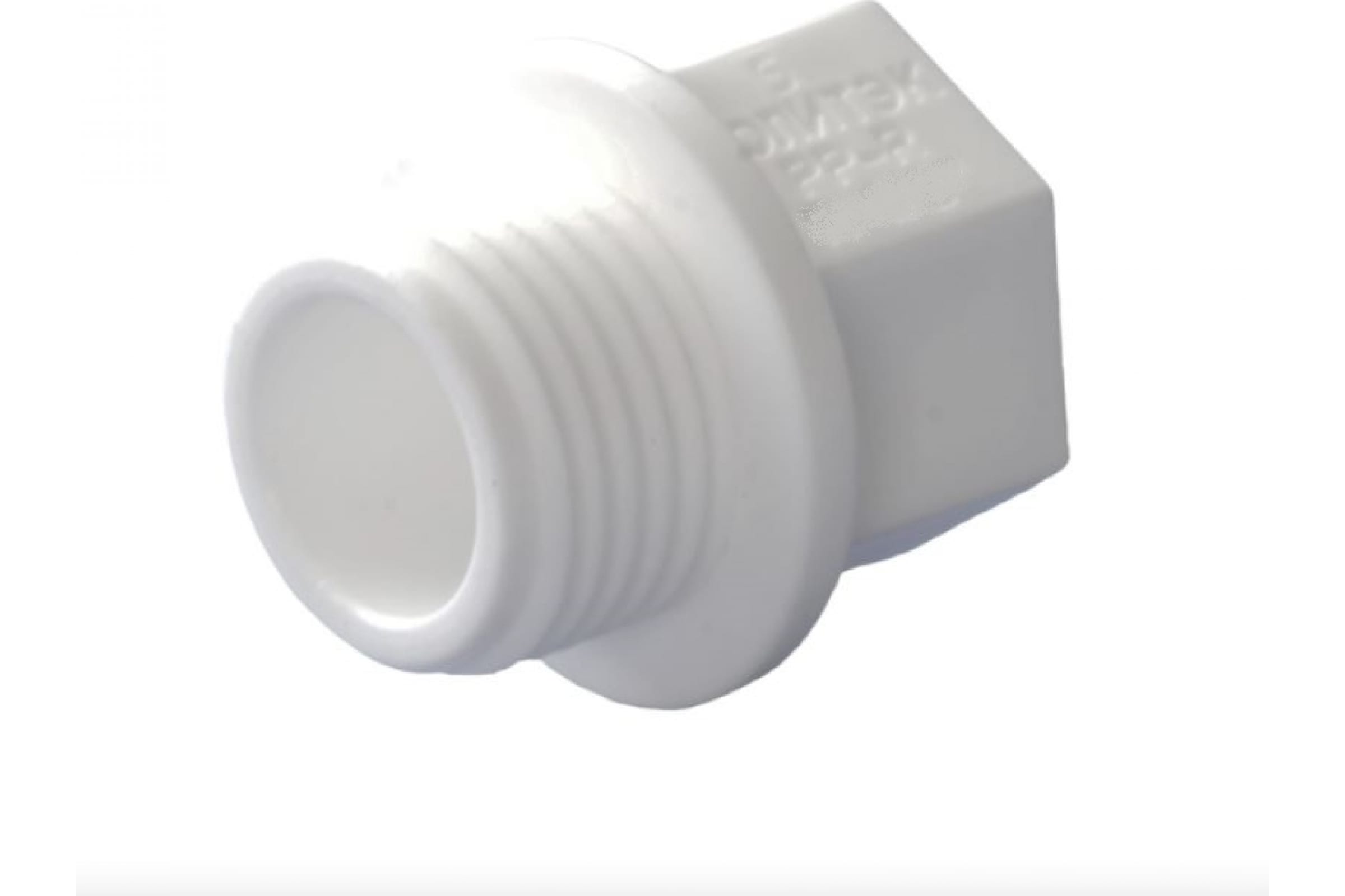 

Заглушка Политэк 9000012534 DN25x3/4", н/р, Белый