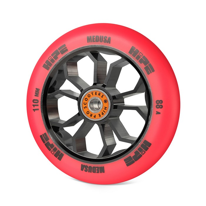 

Колесо для самоката HIPE Medusa wheel LMT36 110мм red/core black 1шт