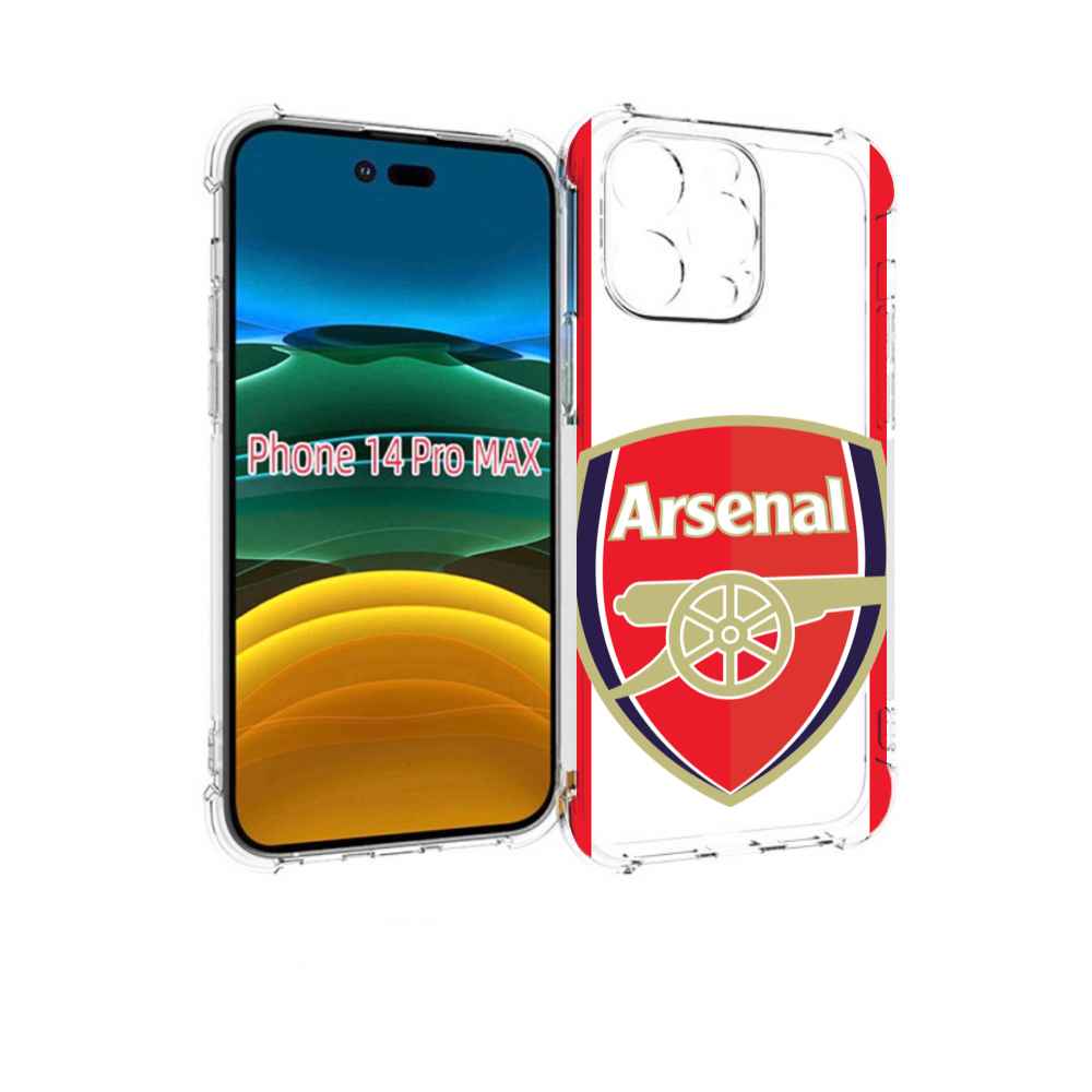 

Чехол MyPads фк арсенал лондон мужской для iPhone 14 Pro Max, Прозрачный, Tocco