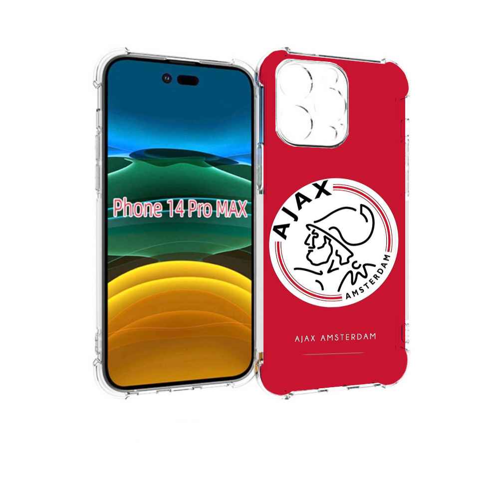 

Чехол MyPads фк аякс амстердам для iPhone 14 Pro Max, Прозрачный, Tocco