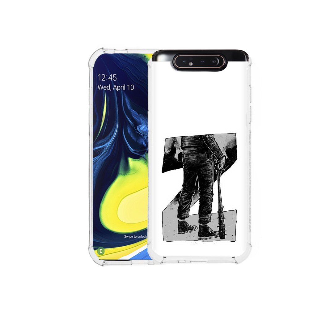 

Чехол MyPads Tocco для Samsung Galaxy A80 воин черно белый (PT128473.599.265), Tocco