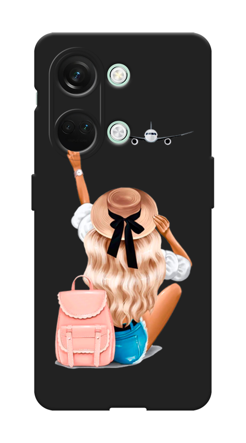 

Чехол Awog на OnePlus Nord 3 "Автостопом самолетом", Бежевый;белый, 154052-1