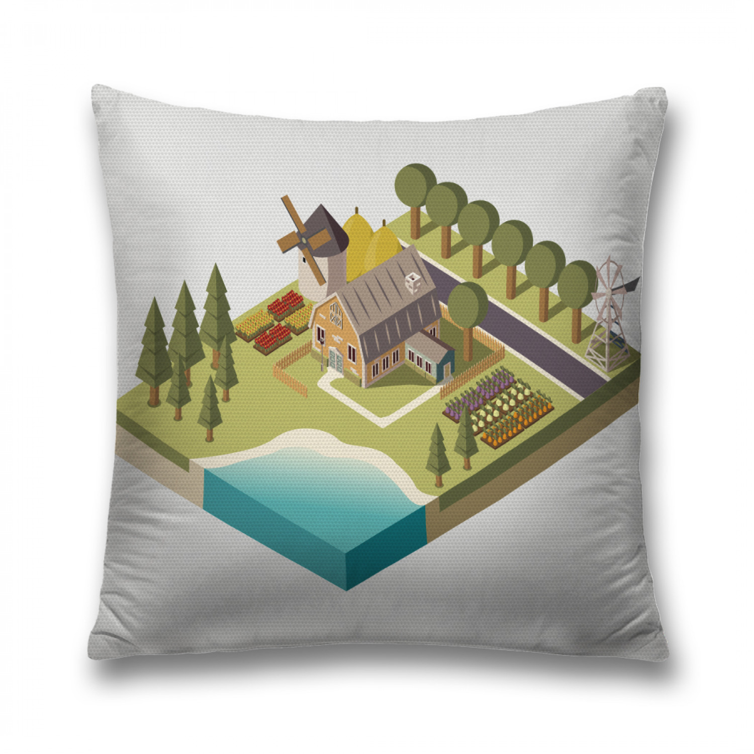 

Наволочка декоративная JoyArty "Компьютерная ферма" на молнии, 45x45 см, Серый, Компьютерная ферма