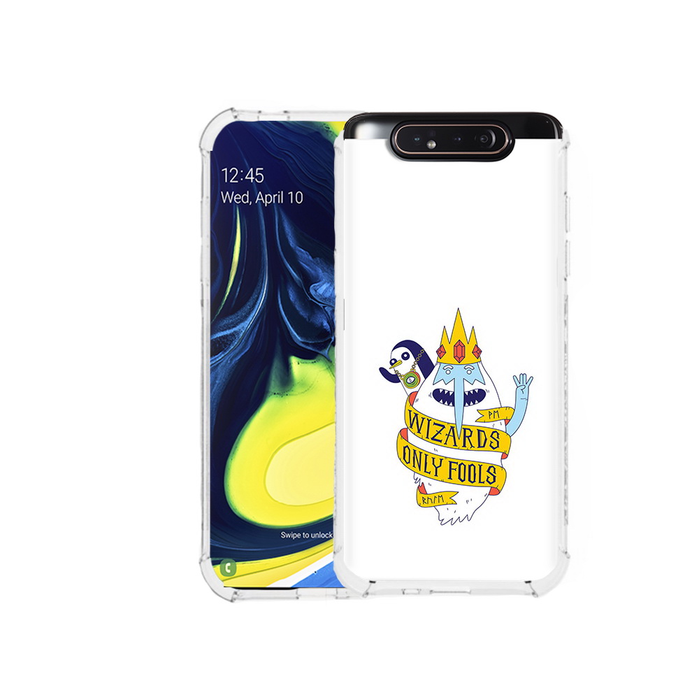 

Чехол MyPads Tocco для Samsung Galaxy A80 время приключений снежный король, Прозрачный, Tocco