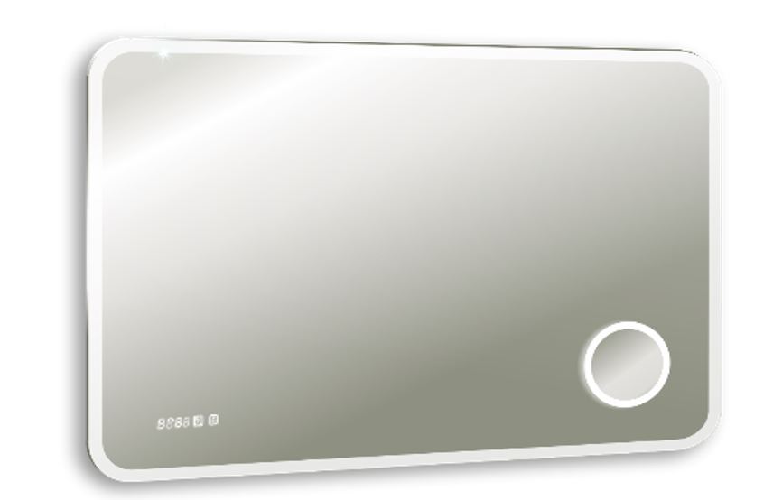 

Зеркало Silver Mirrors Elsa 80 подвесное с сенсорным выкл, подогревом, часами LED-00002268