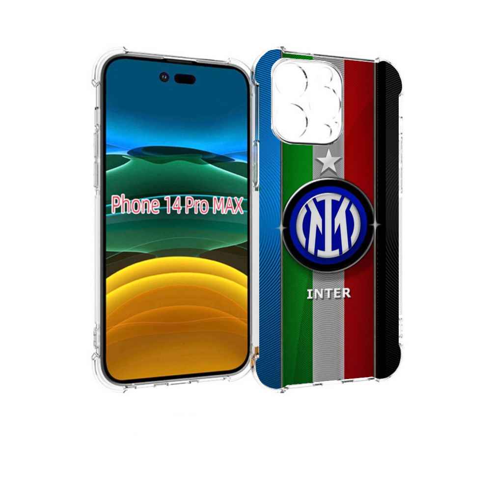 

Чехол MyPads фк интер милан для iPhone 14 Pro Max, Прозрачный, Tocco